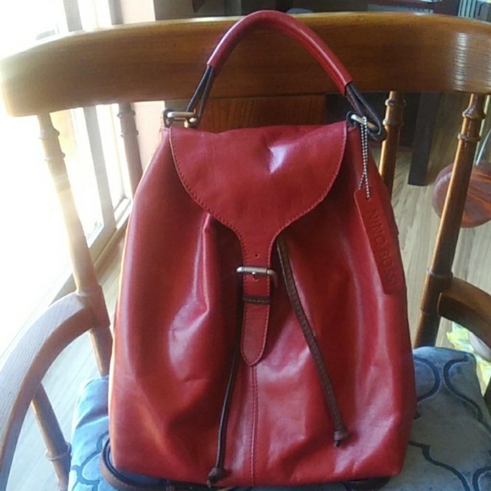 NINO BOSSI Leather backpak